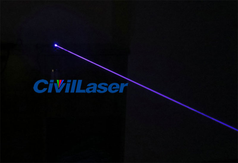 405nm 200mW 焦点調整可能な青紫光レーザーモジュール
