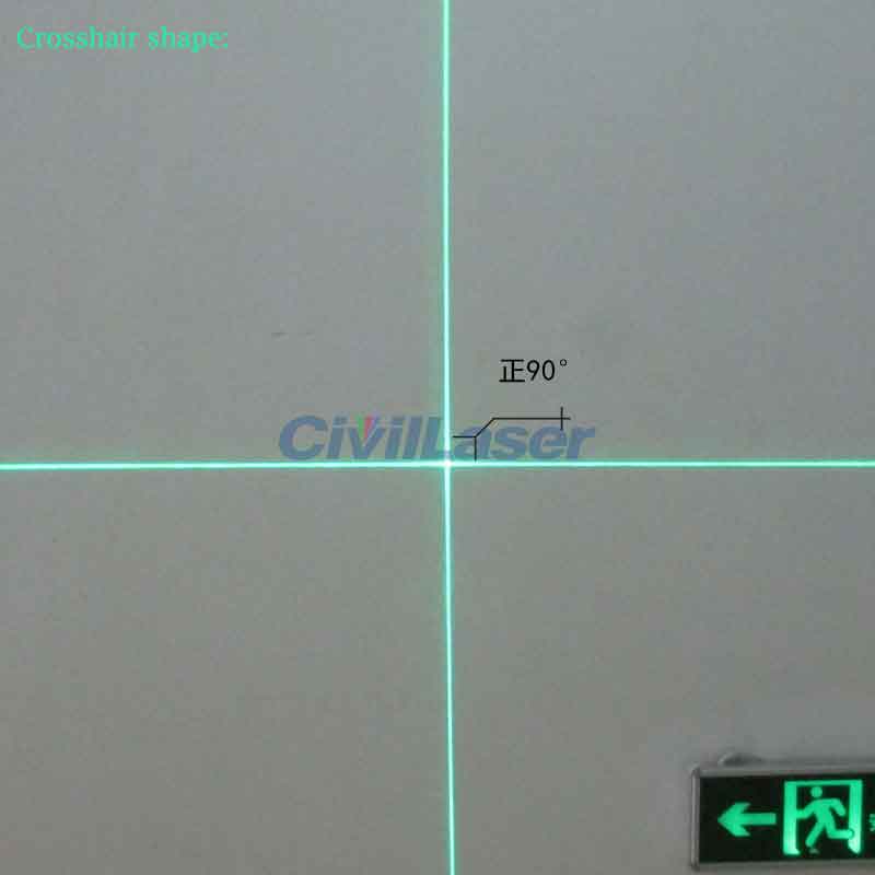 520nm 0.1mw~10mw パワー調整可能 緑色の光 点/線/十字 Class I ~ Class IIIA
