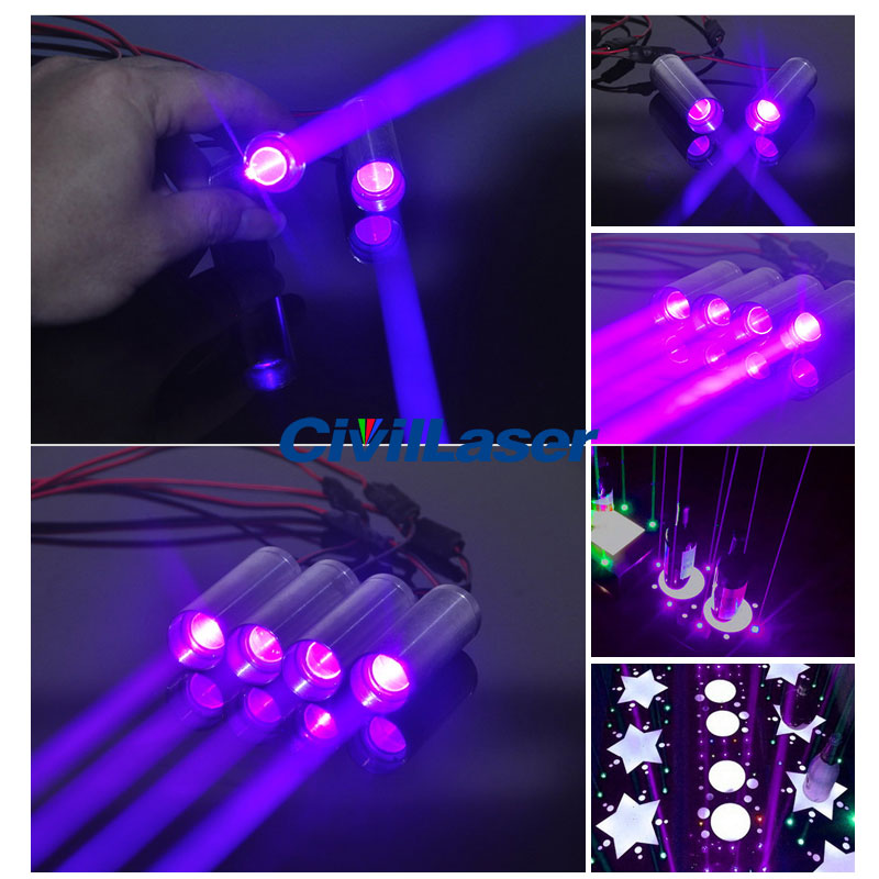 405nm 250mw 青紫色の光 レーザーステージライト 